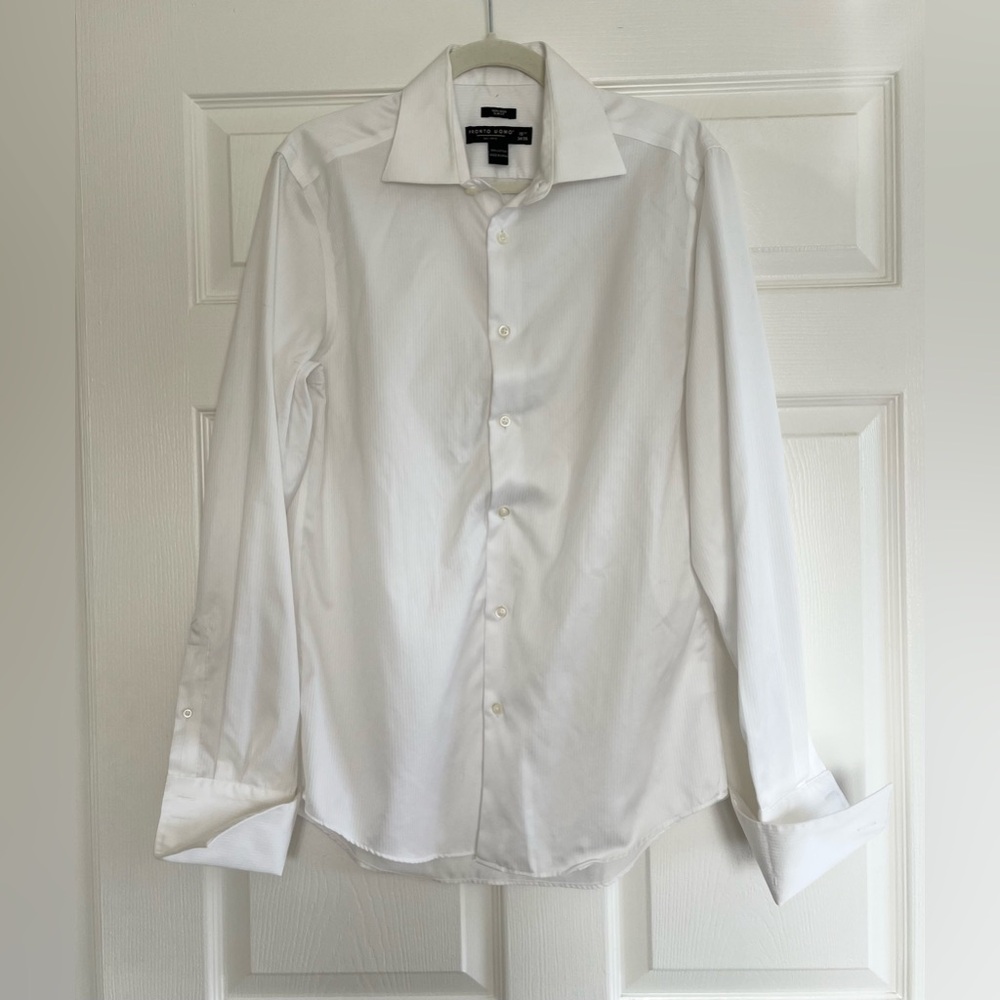 Pronto Uomo Crisp White Dress Shirt
